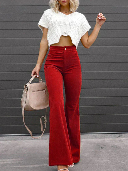 Damenhose Bootcut Komfort Hochwertig Bequem