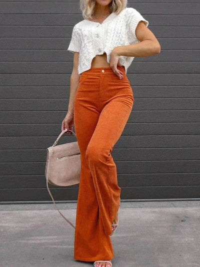 Damenhose Bootcut Komfort Hochwertig Bequem