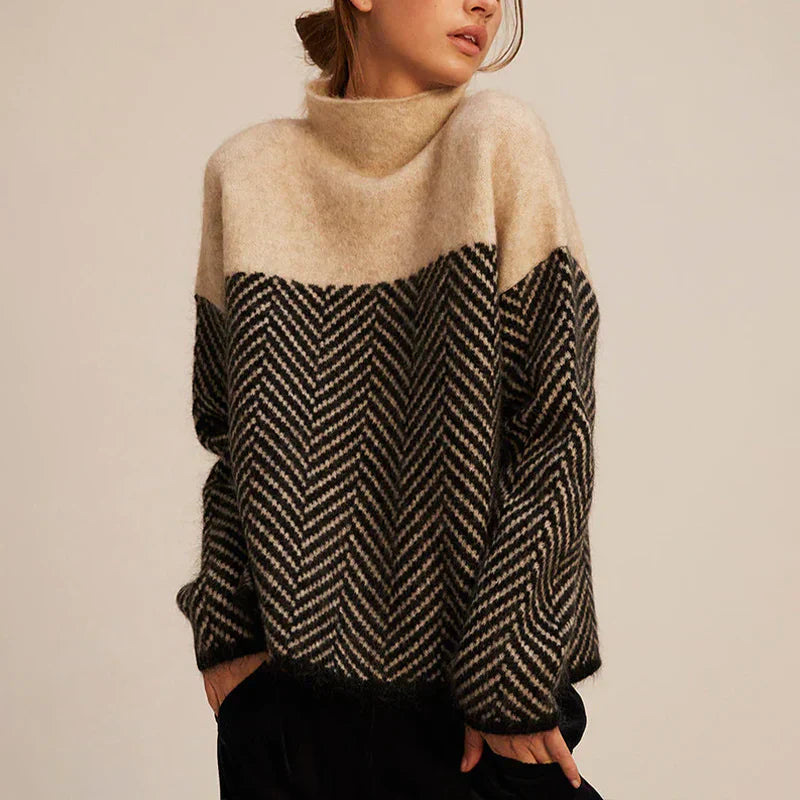 Elegante Rollkragenpullover Damen Mode