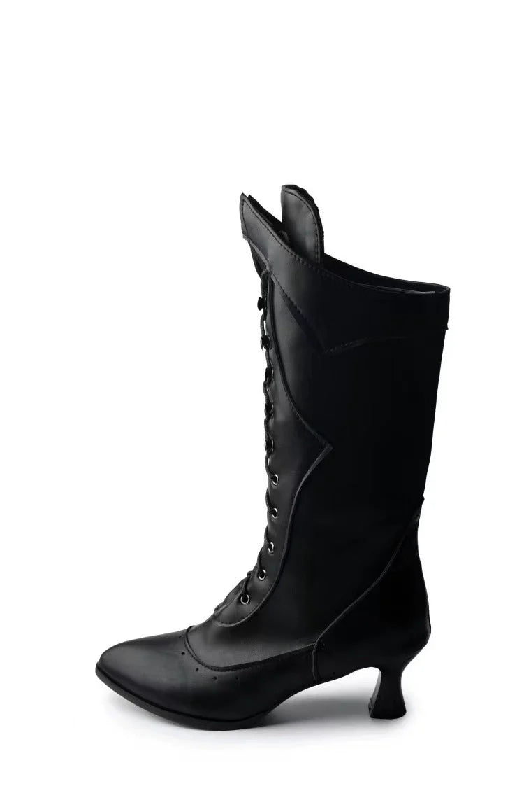 Damen Stiefeletten Hoch Absatz Elegant