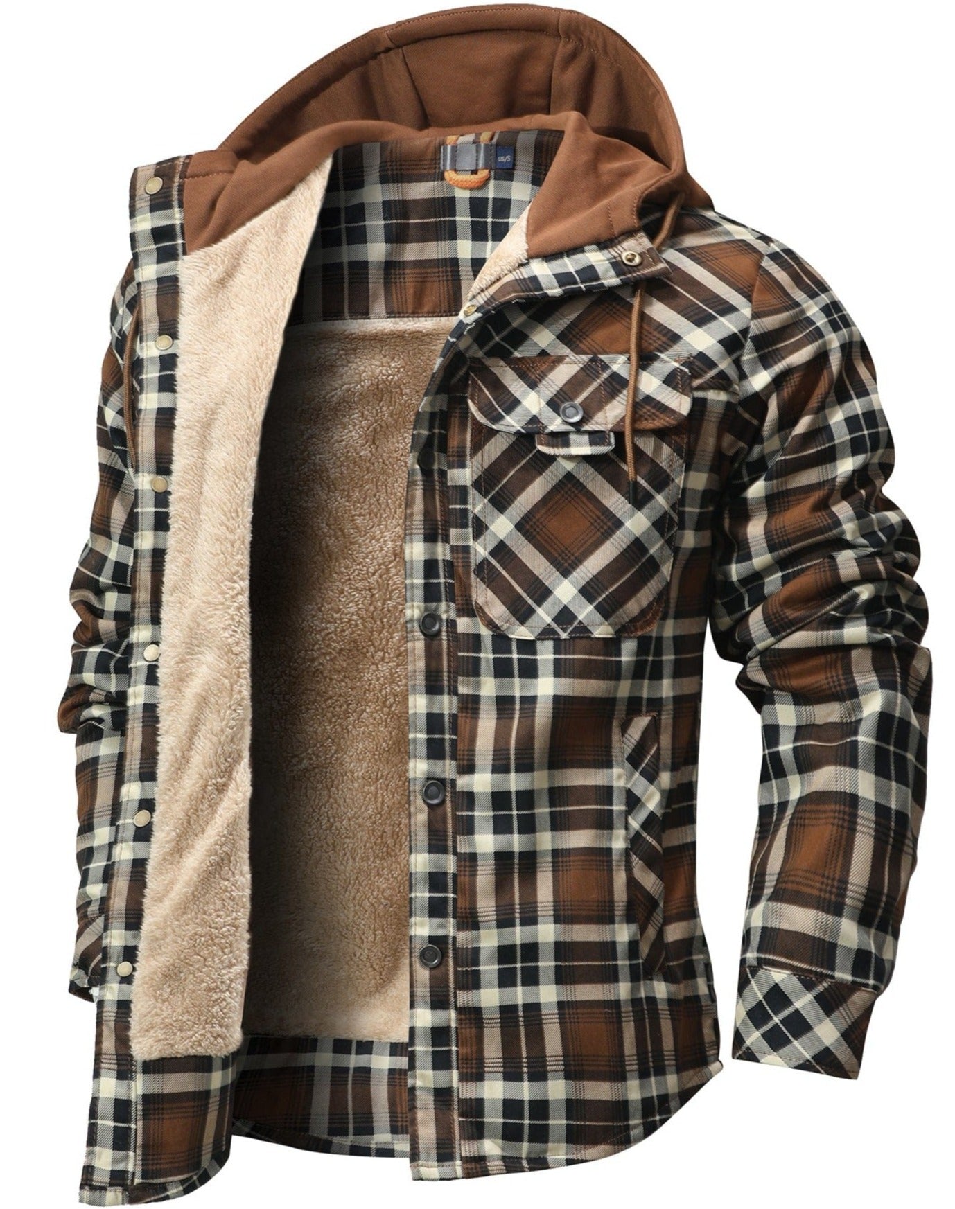 Robuste Outdoor-Jacke Woodland-Design