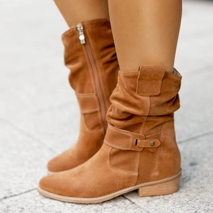 Elegante Damenstiefel Mit Seitenreißverschluss