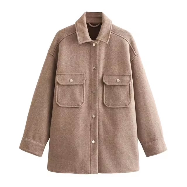 Damen Wolljacke Modern Stil