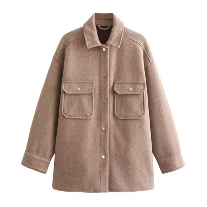 Damen Wolljacke Modern Stil