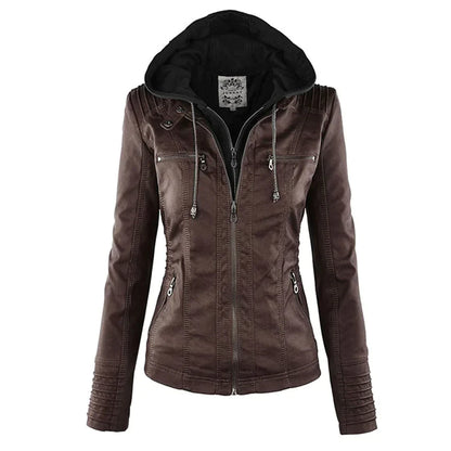 Stilvolle Lederjacke Motorrad Modern