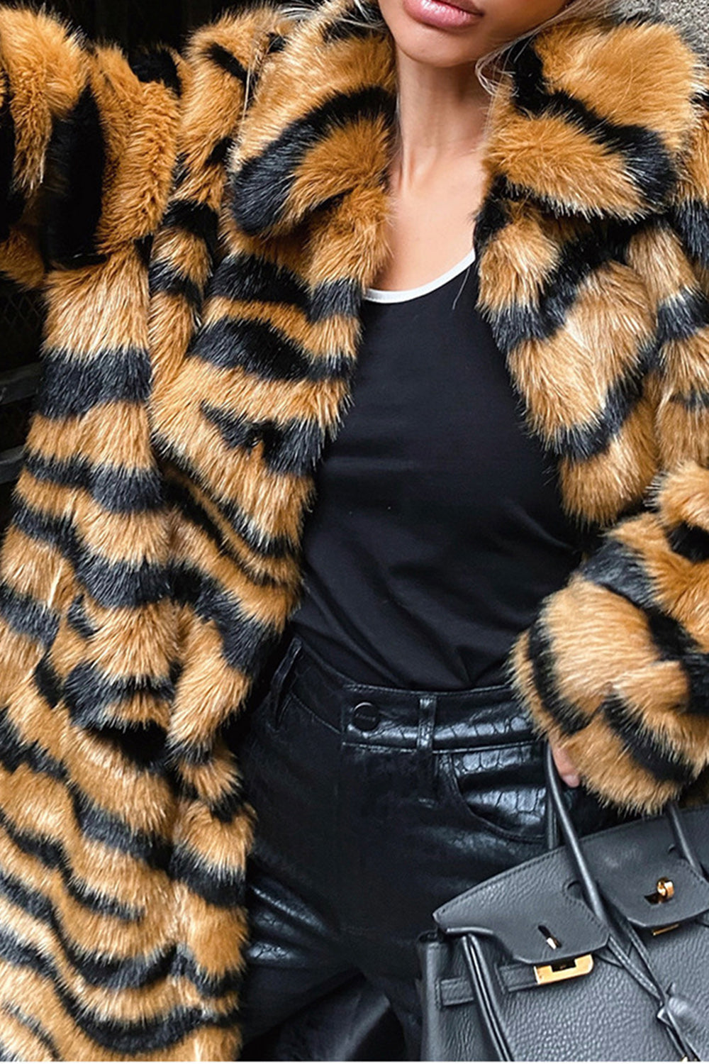 Stylische Damenjacke Tiermuster Luxus Qualität