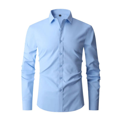 Herrenhemd Slim Fit Bügelfrei Knitterfrei