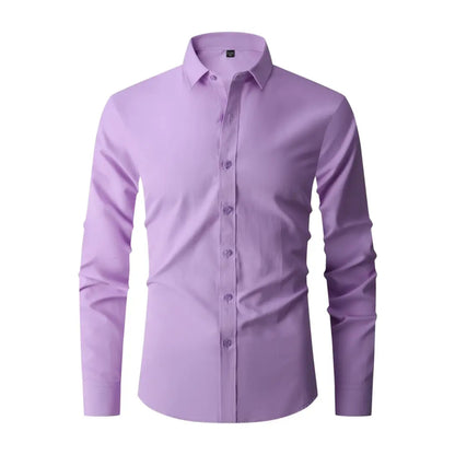 Herrenhemd Slim Fit Bügelfrei Knitterfrei