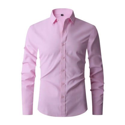 Herrenhemd Slim Fit Bügelfrei Knitterfrei