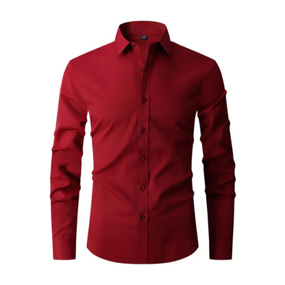 Herrenhemd Slim Fit Bügelfrei Knitterfrei