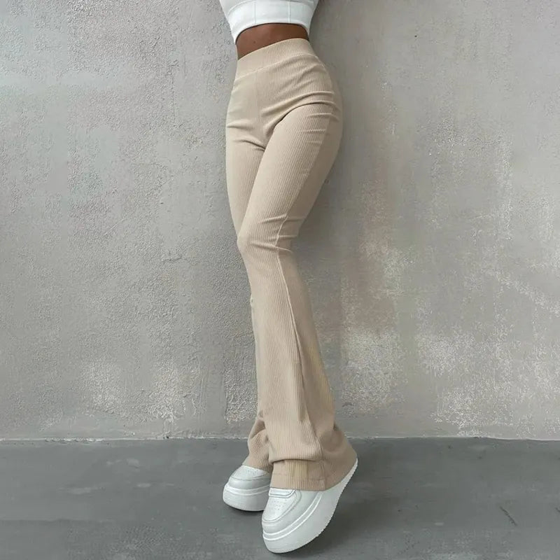 Elegante Damen Hose Mit Weichem Stoff - IdealeKleiden