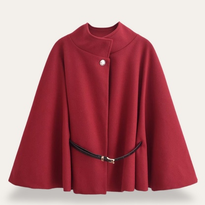 Elegantes Wollcape Frauen Mantel Stilvoll