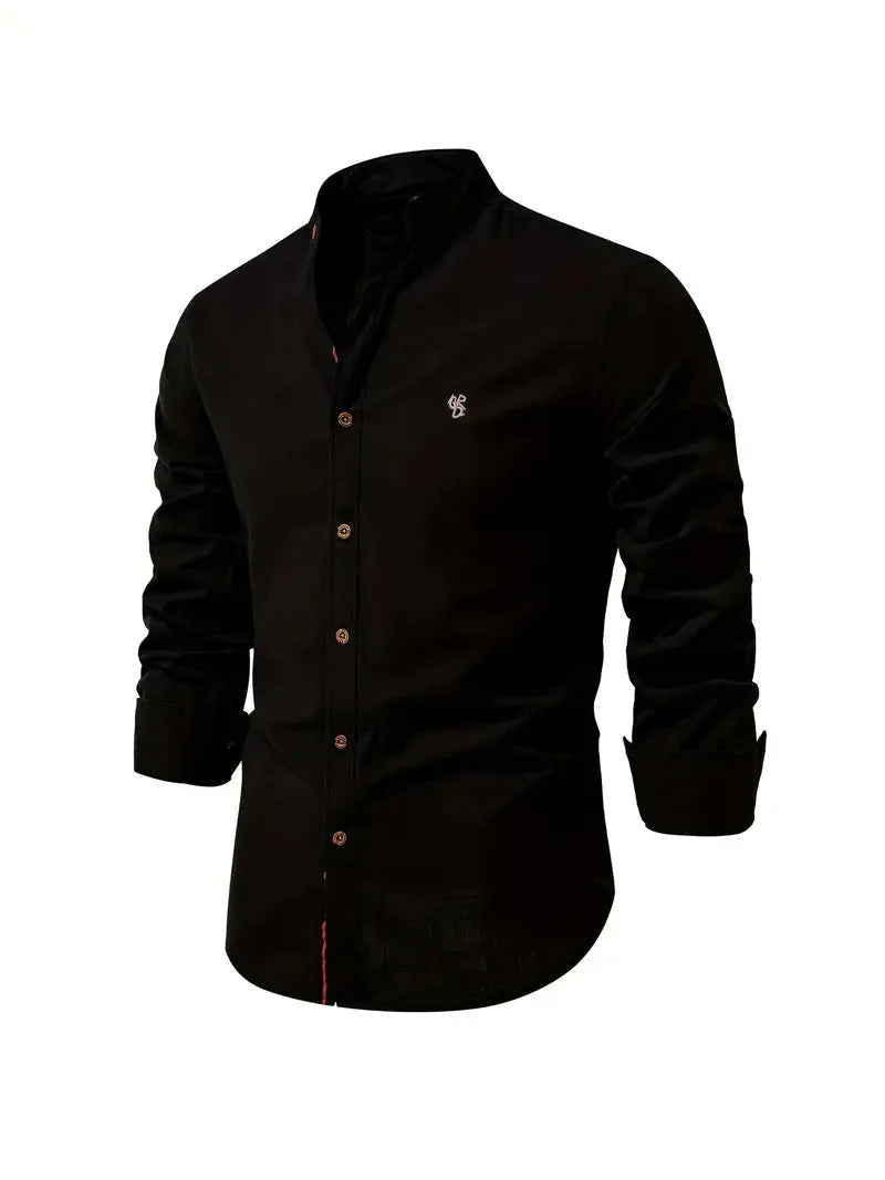 Elegantes Herrenhemd Langarm Klassik Stil