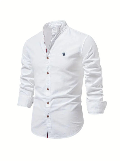 Elegantes Herrenhemd Langarm Klassik Stil