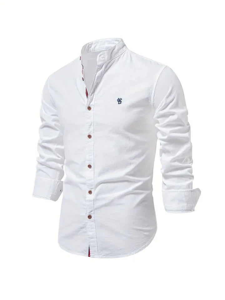 Elegantes Herrenhemd Langarm Klassik Stil