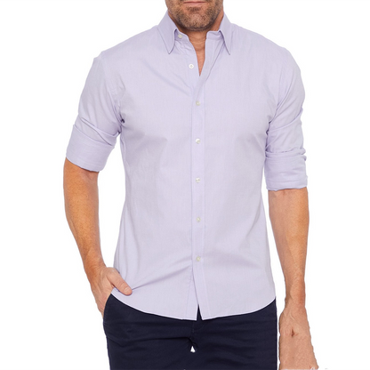 Herren Langarm Hemd Bügelfrei Elegant
