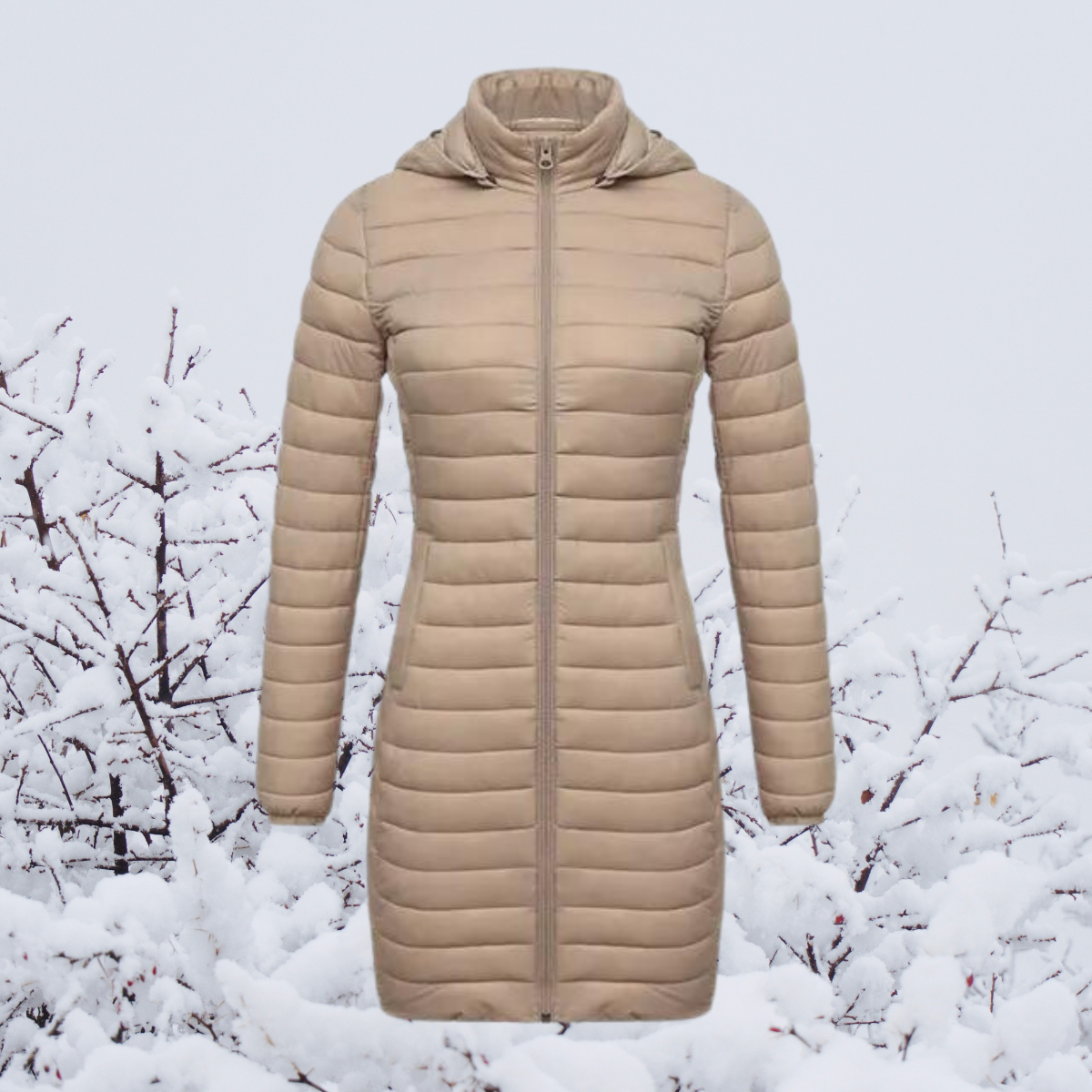 Langer Damen Wintermantel Warm & Elegant