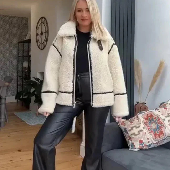 Luxus Kurzjacke aus Merinowolle - IdealeKleiden
