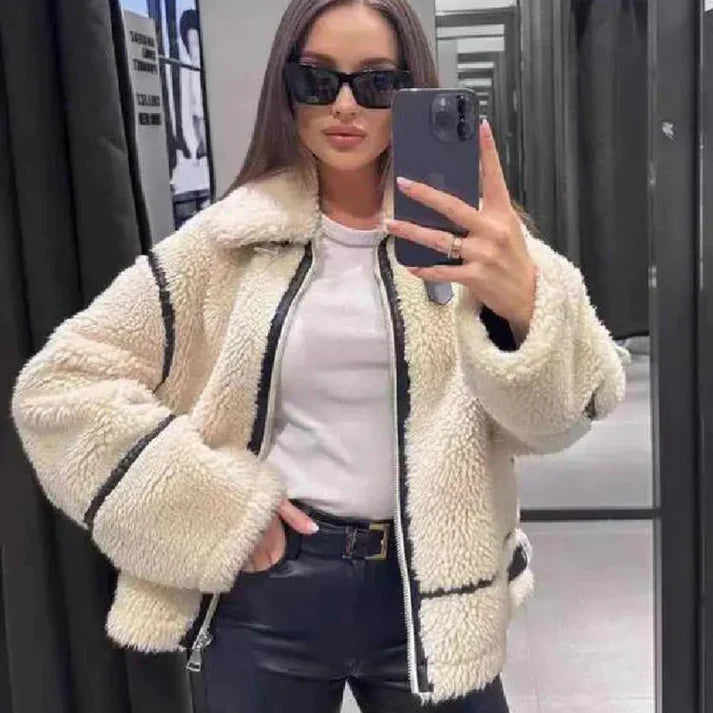 Luxus Kurzjacke aus Merinowolle