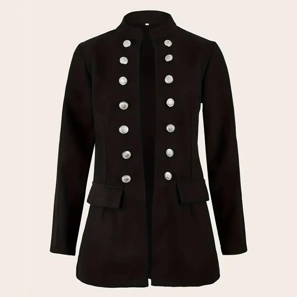Eleganter Damenblazer Schwarz Vielseitig - IdealeKleiden