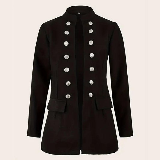 Eleganter Damenblazer Schwarz Vielseitig - IdealeKleiden