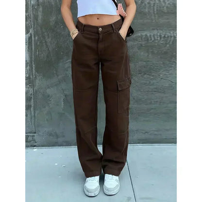 Modische Cargohose Damen Bequem Elegant
