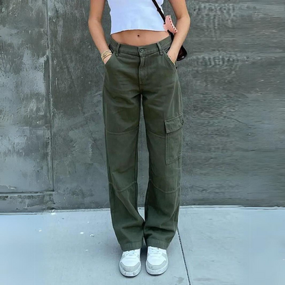 Frauen Cargohose Modern Lässig Style - IdealeKleiden