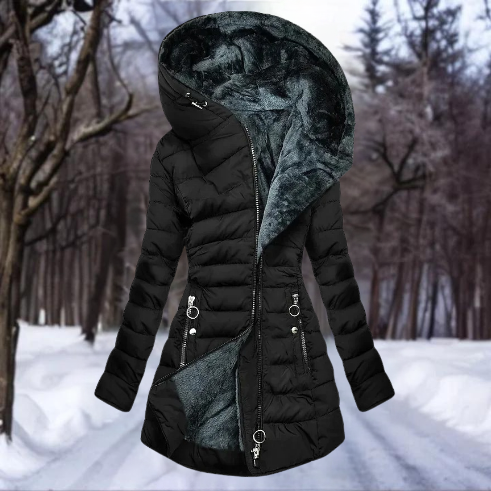 Elegante Damenjacke Plüsch Weich