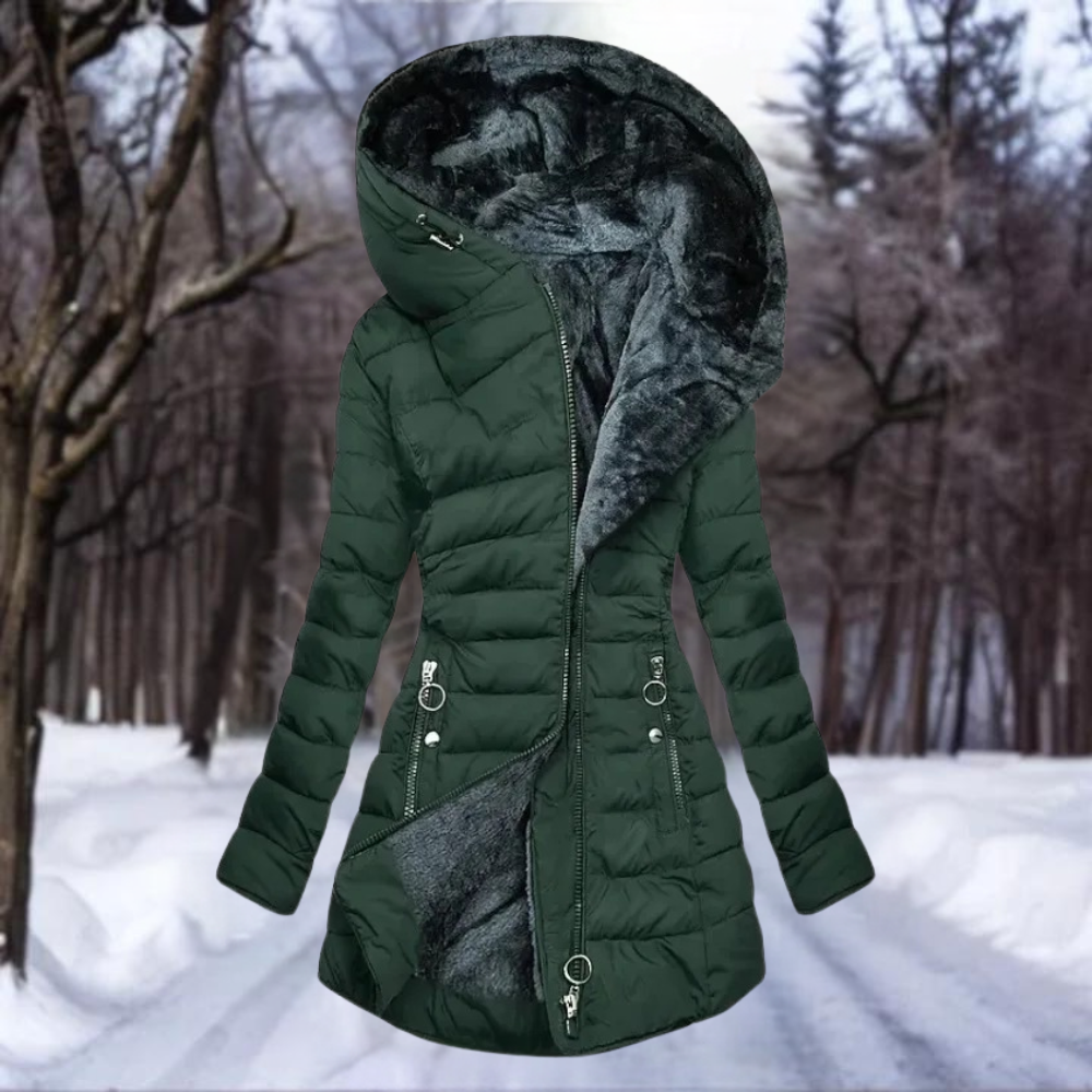 Elegante Damenjacke Plüsch Weich