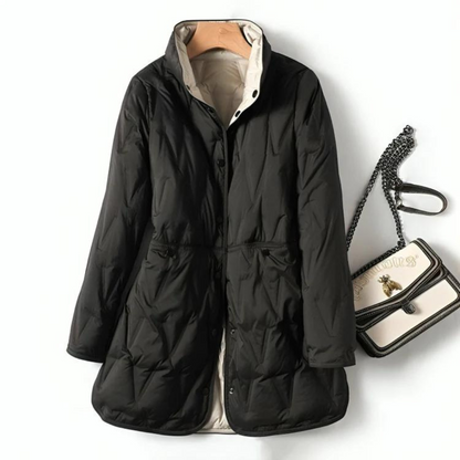 Winter Daunenjacke Leicht Mittellang Warm - IdealeKleiden
