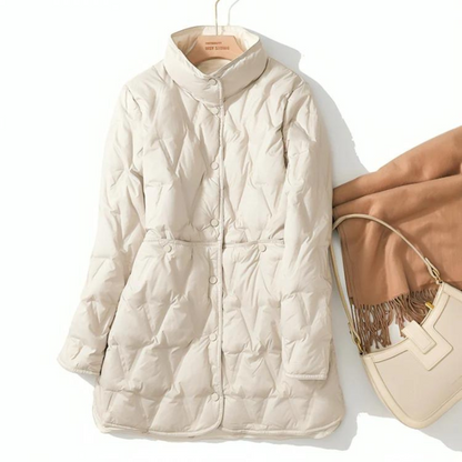 Winter Daunenjacke Leicht Mittellang Warm