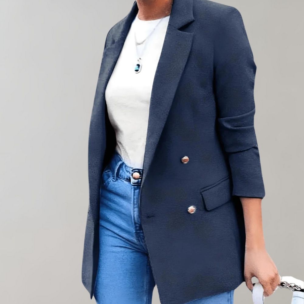 Elegante Damenjacke Lang Modisch - IdealeKleiden