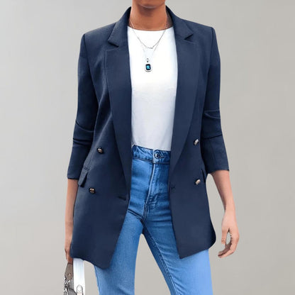 Elegante Damenjacke Lang Frühling Stil