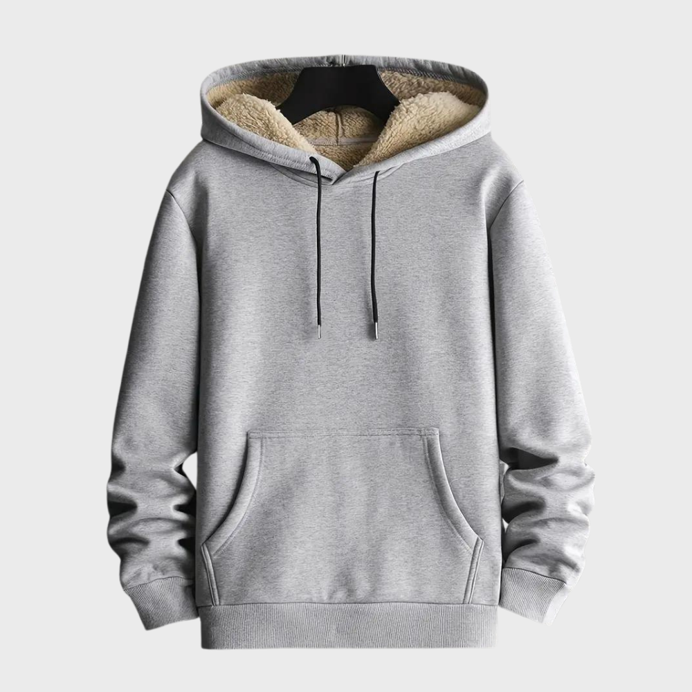 Bequemer Fleece-Hoodie Herren Warm Douillet - IdealeKleiden