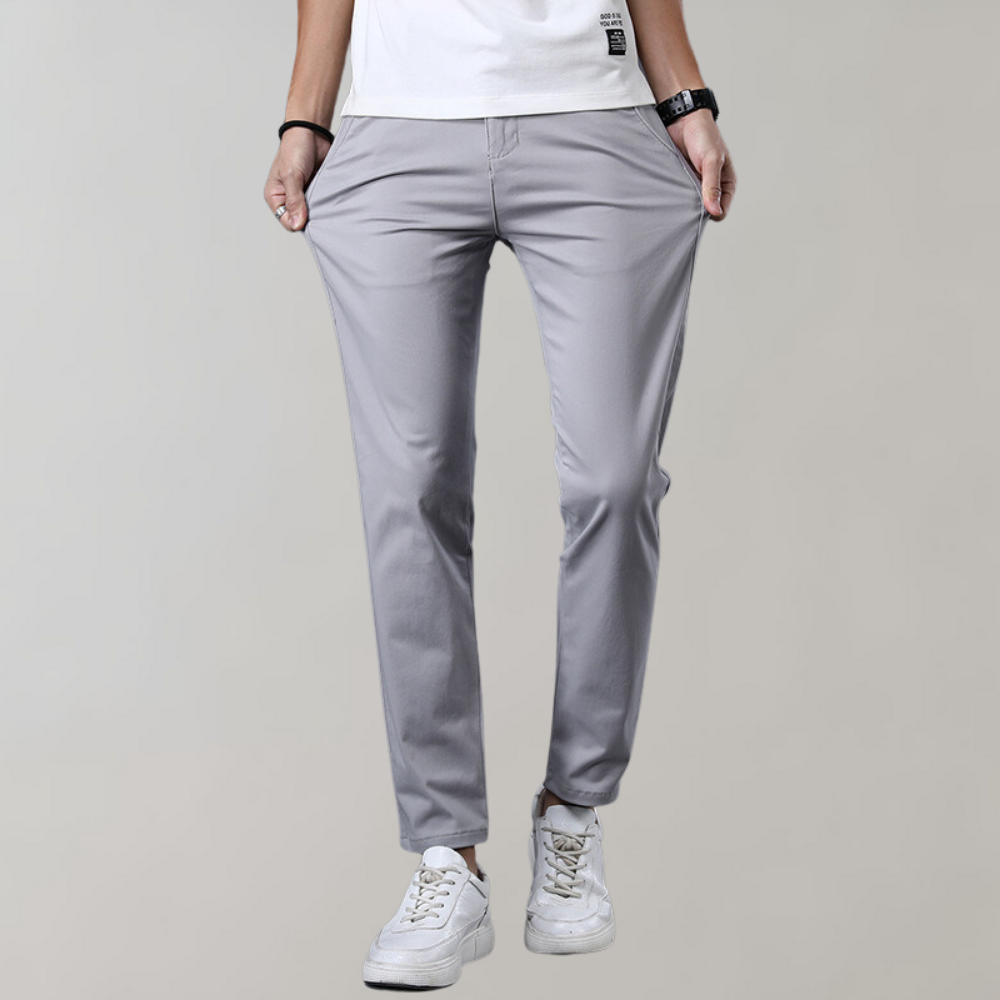 Modische Chinos Herren Slim Fit Baumwolle Elegant