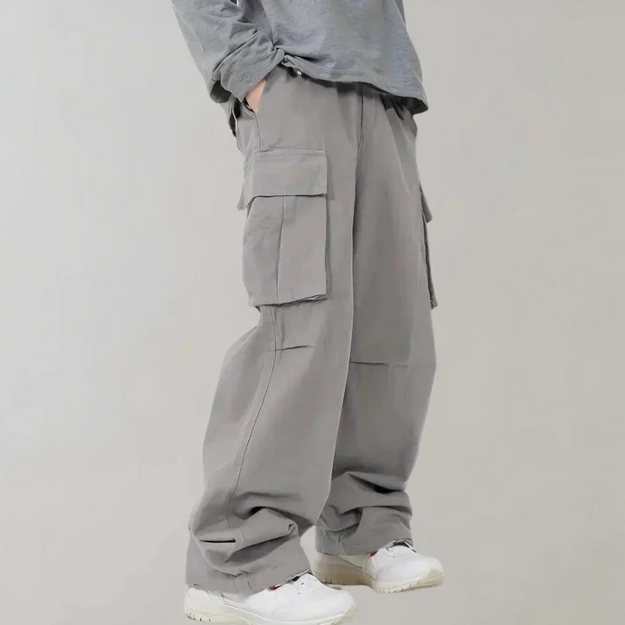Modische Herrenhose Gerades Bein Cargo Stil