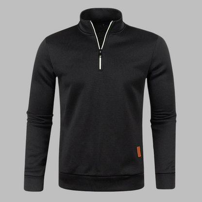 Herren Leichtpullover Sommer Reißverschluss