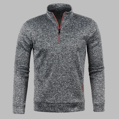 Herren Leichtpullover Sommer Reißverschluss