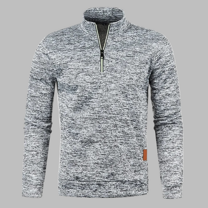 Herren Leichtpullover Sommer Reißverschluss
