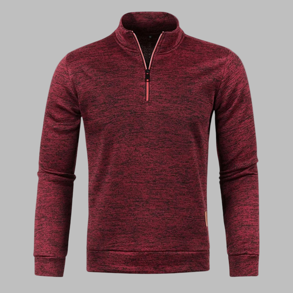 Herren Leichtpullover Sommer Reißverschluss