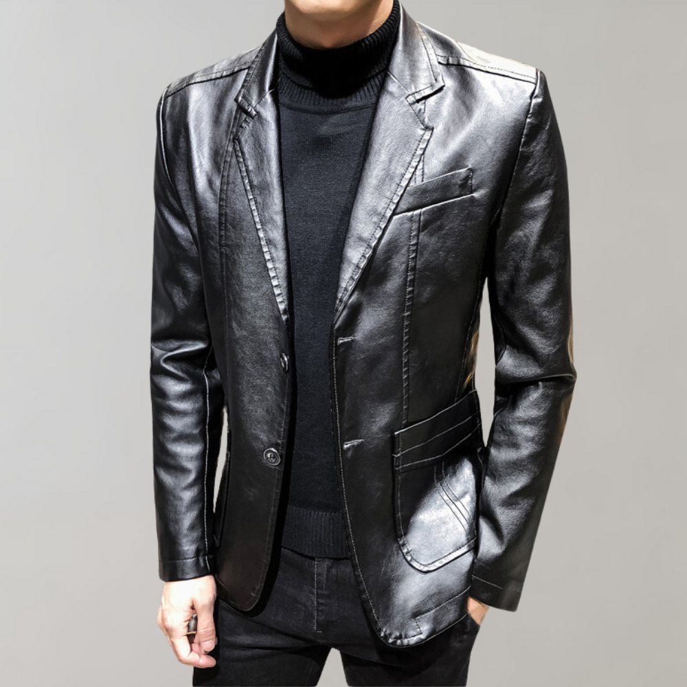 Herren Blazer Jacke Elegant Slim Fit