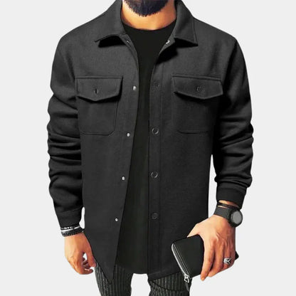 Herren Hemdjacke Klassisch Modern