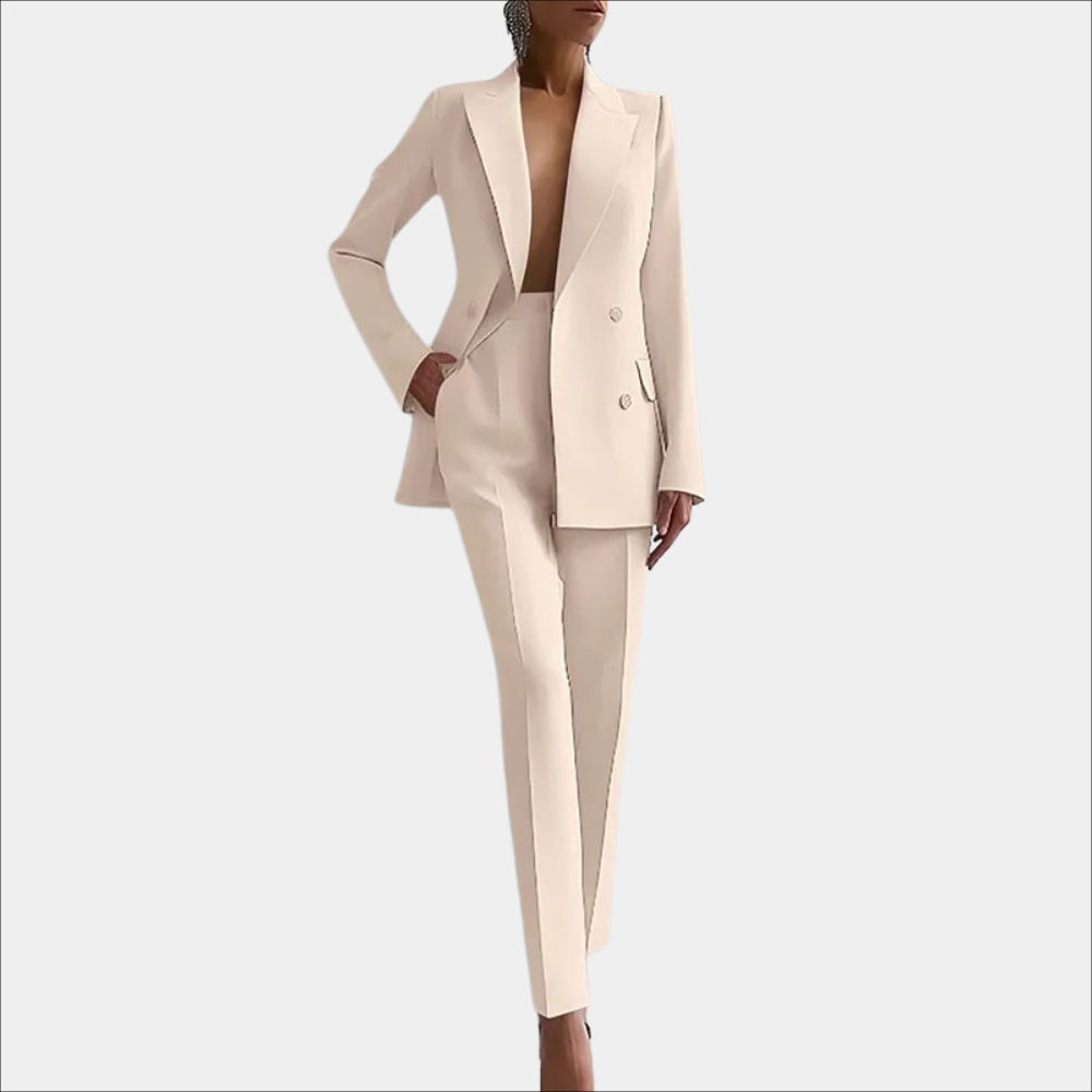 Damen Business-Anzug Modern Doppelknöpfe