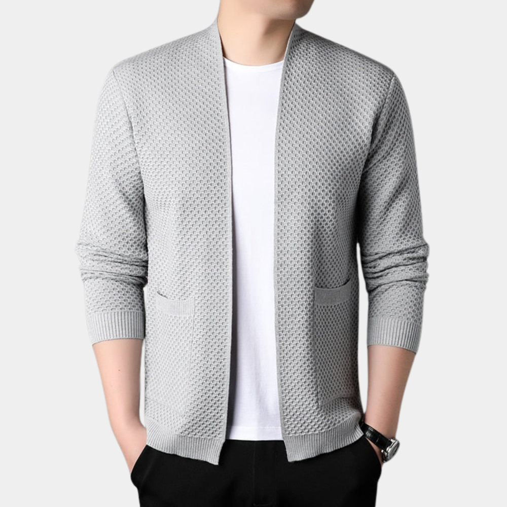 Modisches Kleid Slim Fit Offener Vorderteil mit Taschen