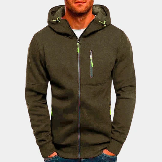 Herren Sweatjacke Kapuzenpullover Reißverschluss
