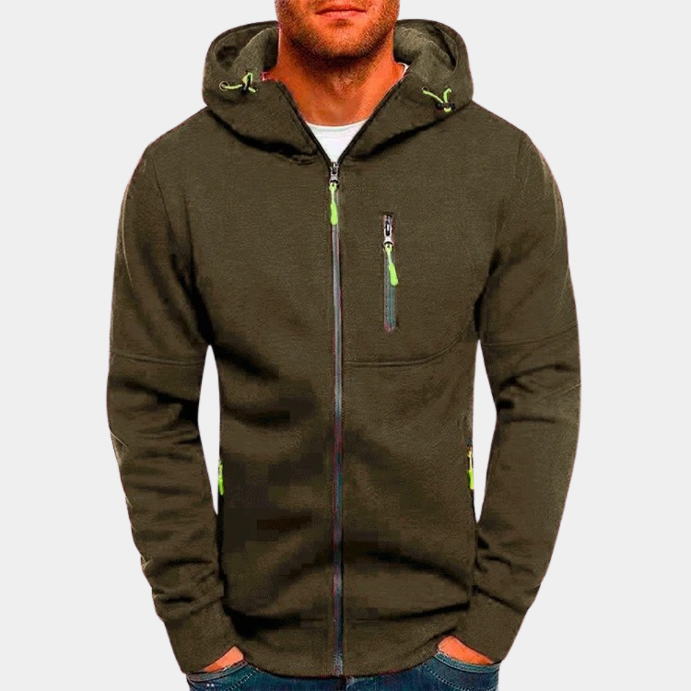 Lässiger Herren Hoodie Reißverschluss Modell