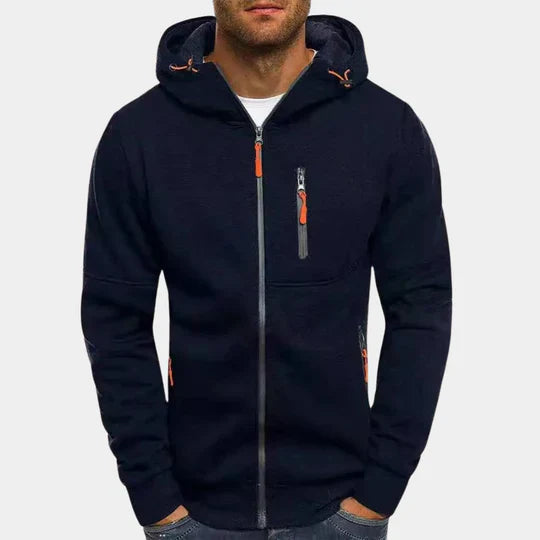 Herren Sweatjacke Kapuzenpullover Reißverschluss