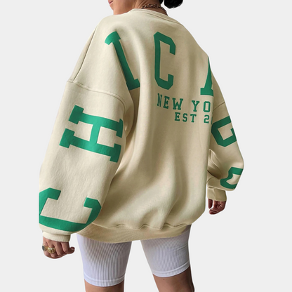 Damenpullover Elegantes Design Langarm