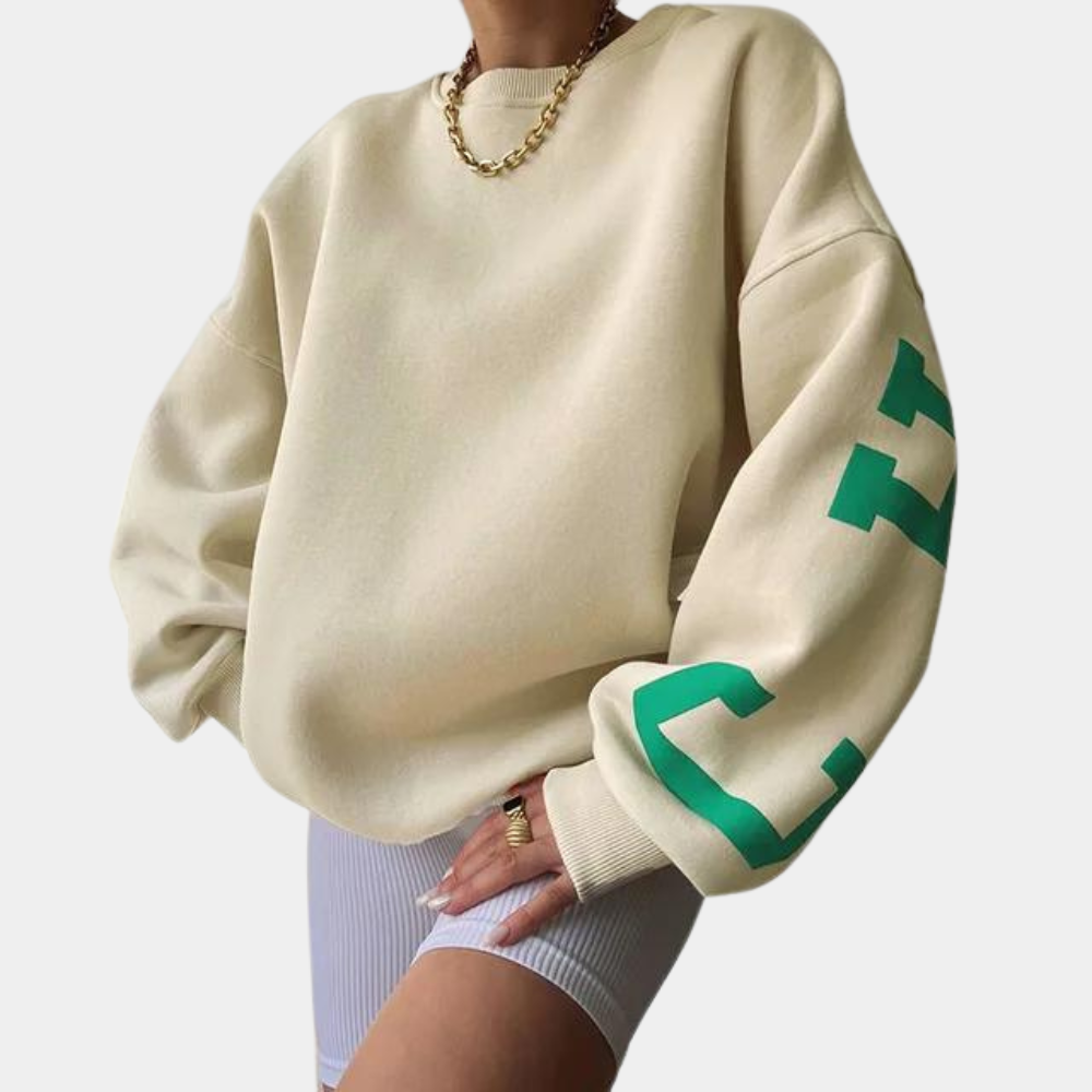 Damenpullover Elegantes Design Langarm - IdealeKleiden