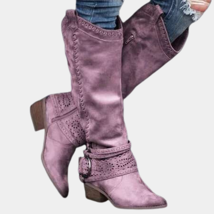 Elegante Damenstiefel Klassisch Schlicht